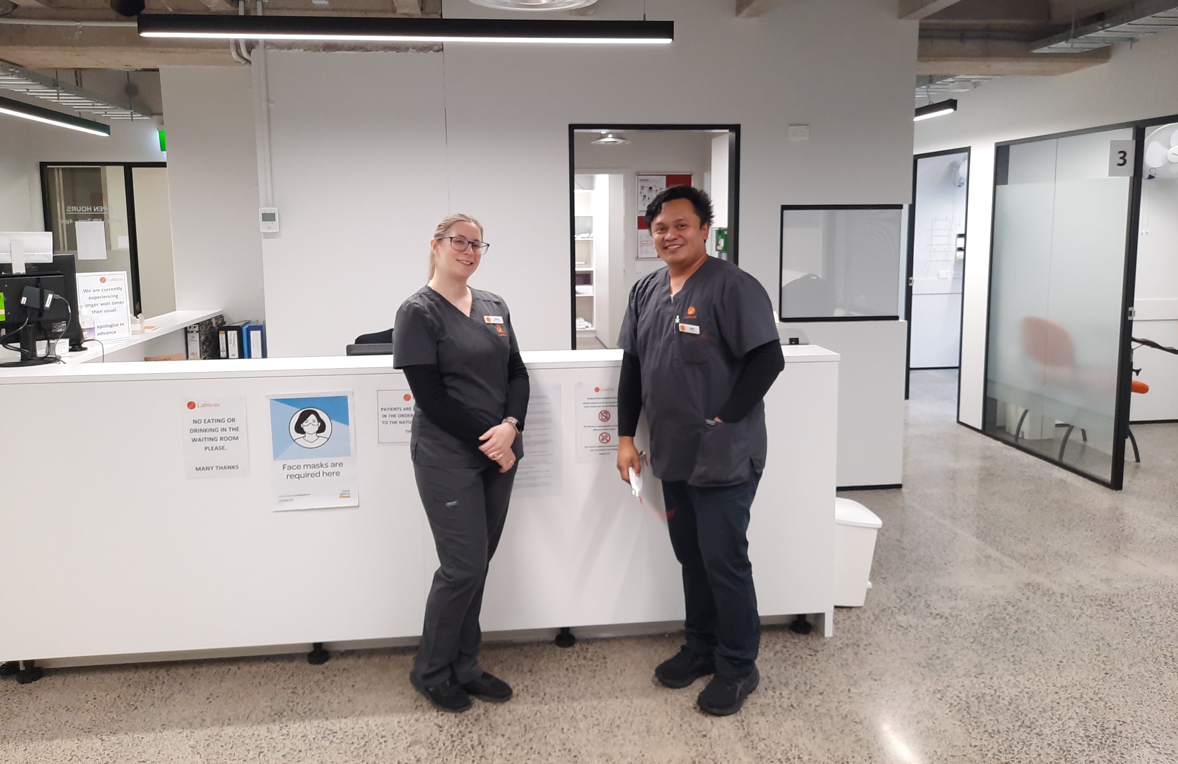 Opening of the Labtests CBD collection centre News Awanui Labs